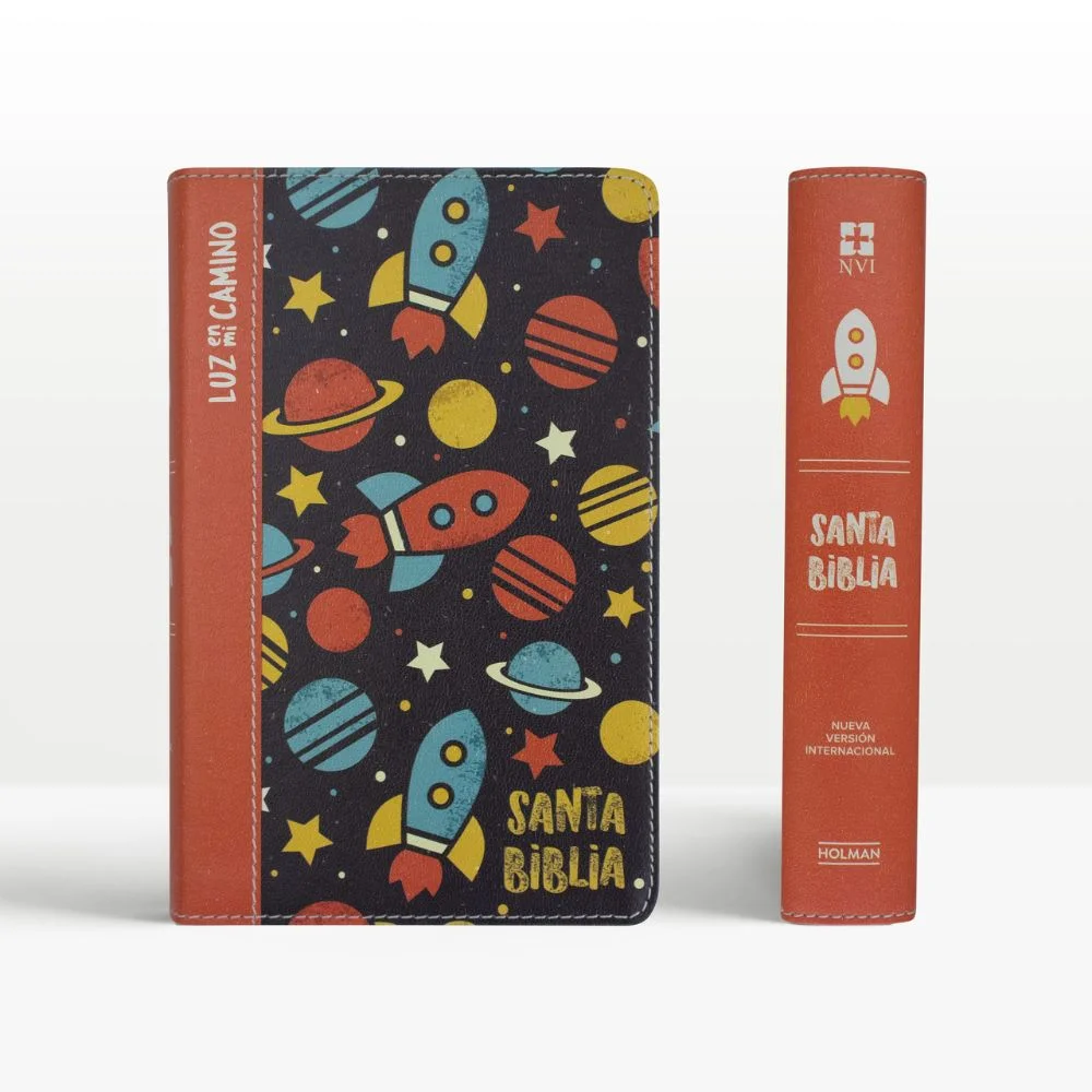 biblia luz en mi camino compacta letra grande nvi – multicolor símil piel
