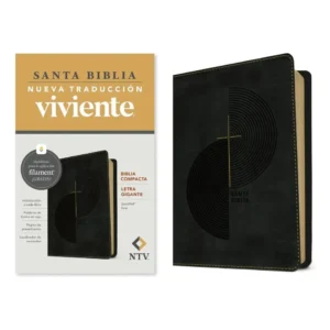 biblia compacta ntv, letra gigante con filament (sentipiel, gris, letra roja)