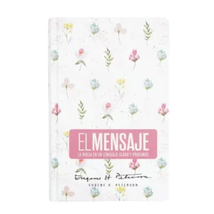 biblia el mensaje – tapa dura rosa floral