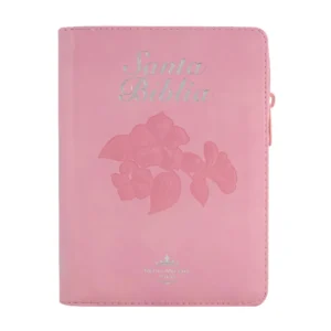 biblia fuente de bendiciones reina valera 1960 chica letra mediana imitación piel rosa