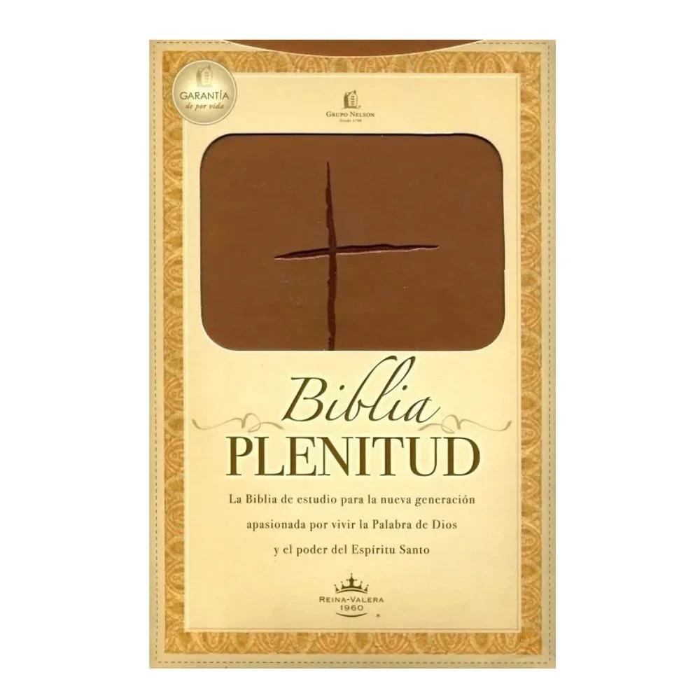 biblia de estudio plenitud rvr60 i/piel café tamaño personal