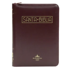 biblia rvr letra mediana color vino con ayudas digitales con indice