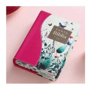 Biblia Reina Valera 1960 Tamaño bolsillo canto flor lila