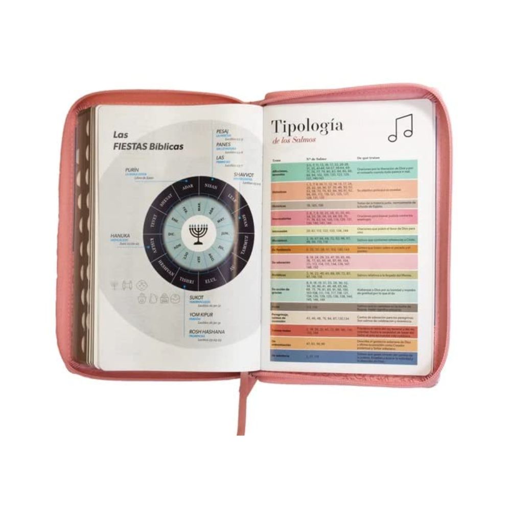Biblia Rvr60 Clásica Bitono Rosa/azul. Editorial Abba - Image 3