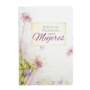 biblia de promesas reina valera 1960 – letra gigante – imitacion piel con cierre indice – floral