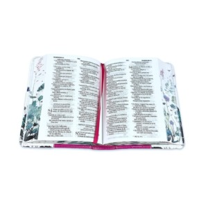 Biblia para Mujeres de Tamaño Bolsillo RV1960 fucsia con canto floral