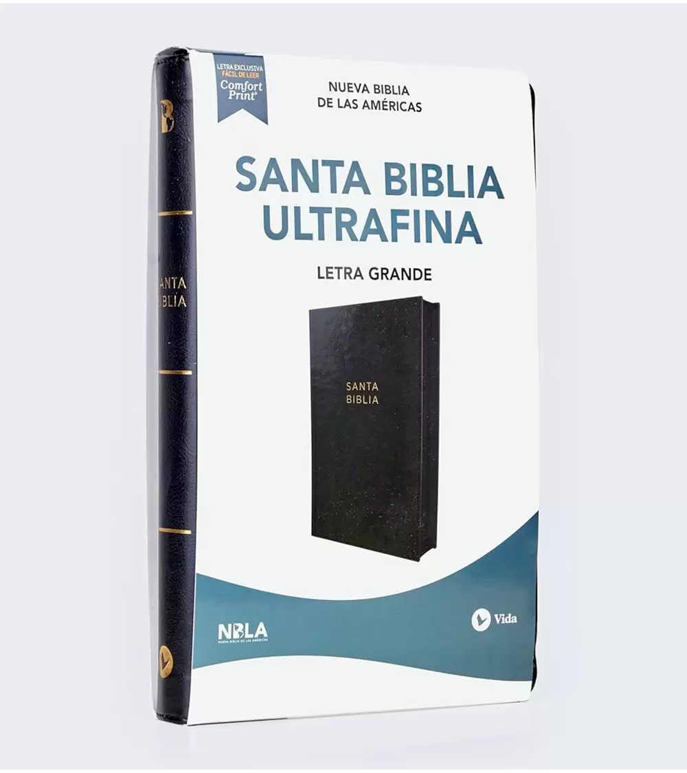 Biblia NBLA Ultrafina Letra Grande Con Cierre – Imitacion Negro - Image 3