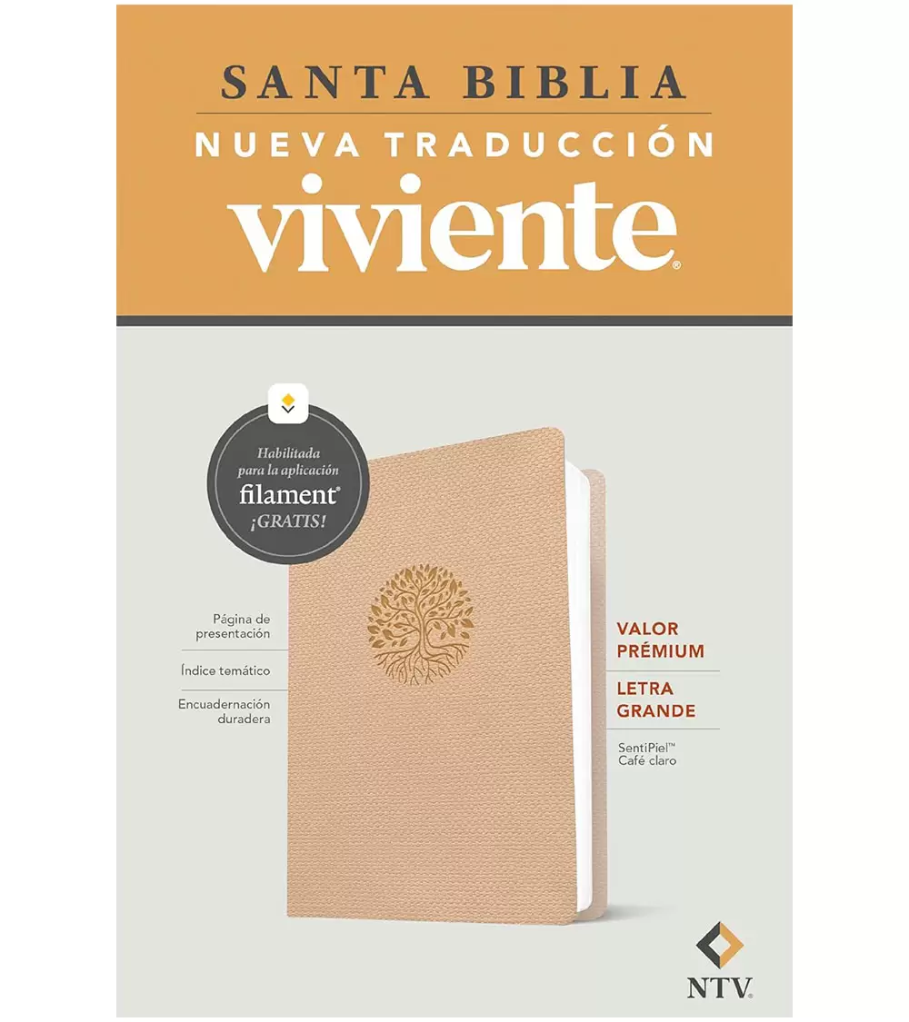 Biblia Letra Grande Ultrafina NTV – Imitacion Cafe Claro - Image 2