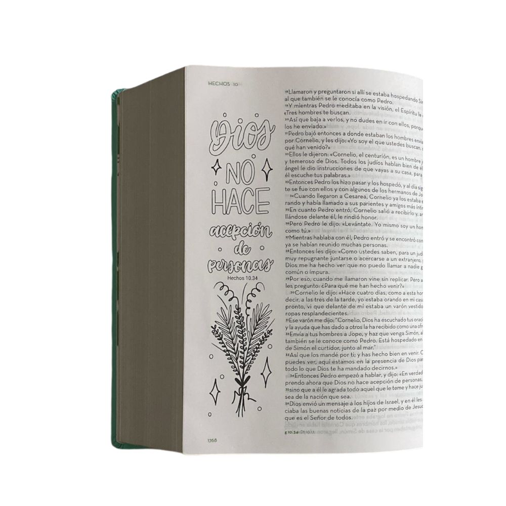 Biblia Arte RVC Simil Piel Aqua de apuntes - Image 5