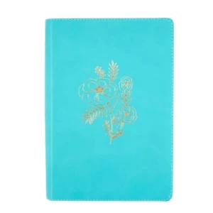 Biblia devocional Mujer verdadera, NBLA letra grande, color turqueza