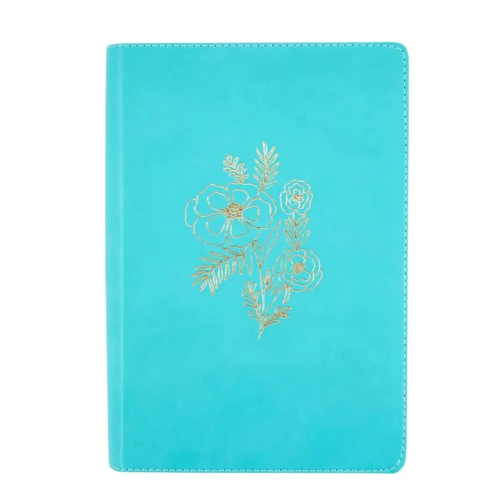 Biblia devocional Mujer verdadera, NBLA letra grande, color turqueza
