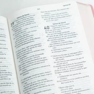 biblia el mensaje – tapa dura rosa floral