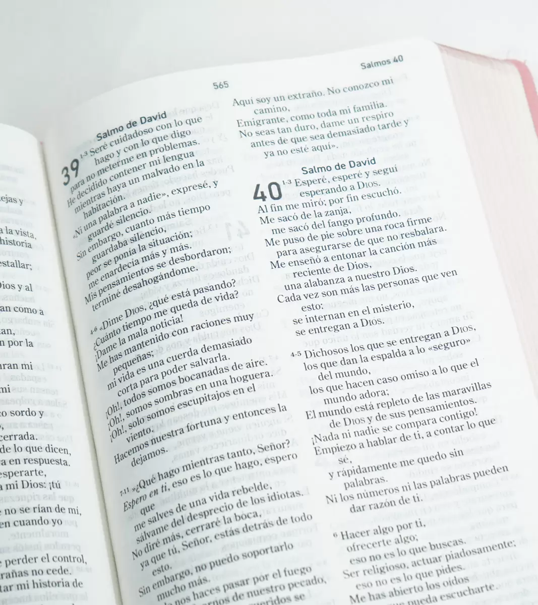 Biblia El Mensaje – Tapa Dura Rosa Floral - Imagen 2