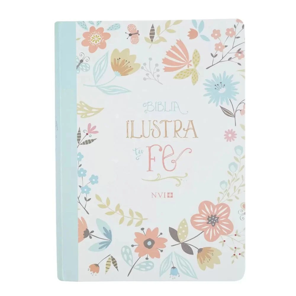 Biblia ilustra tu fe NVI– imitación piel floral