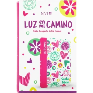 Biblia luz en mi camino, corazones NVI– símil piel