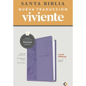 biblia ultra fina ntv valor premium con filament – senti piel morado