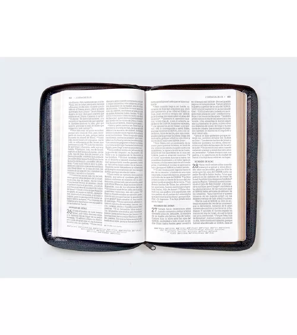 Biblia NBLA Ultrafina Letra Grande Con Cierre – Imitacion Negro - Image 2