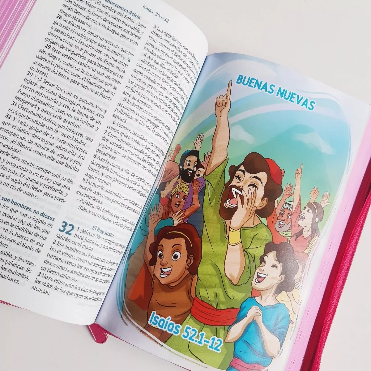 Biblia Valientes Niños Fuscia Cierre RVC - Image 3