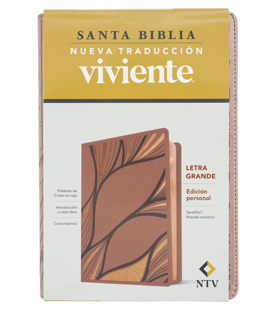 Biblia NTV letra grande, Imitacion Piel Metalico - Image 5