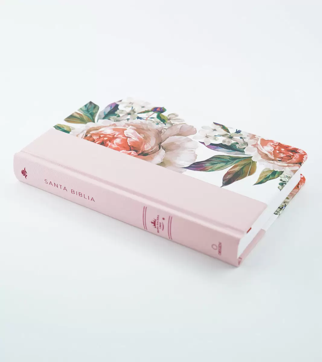 Biblia Letra Grande Tamaño Manual – RV1960 Tapa Dura Rosa Flores - Image 3