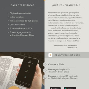 Biblia NTV con app filament (sentipiel, color gris)