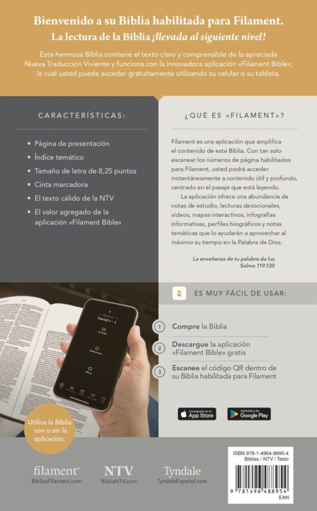 Biblia NTV con Filament gris - Image 2