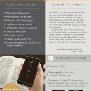 Biblia NTV letra grande compacta – turquesa floral
