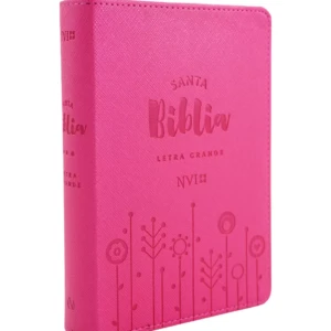 Biblia NVI letra grande, tamaño compacto con cierre – fucsia