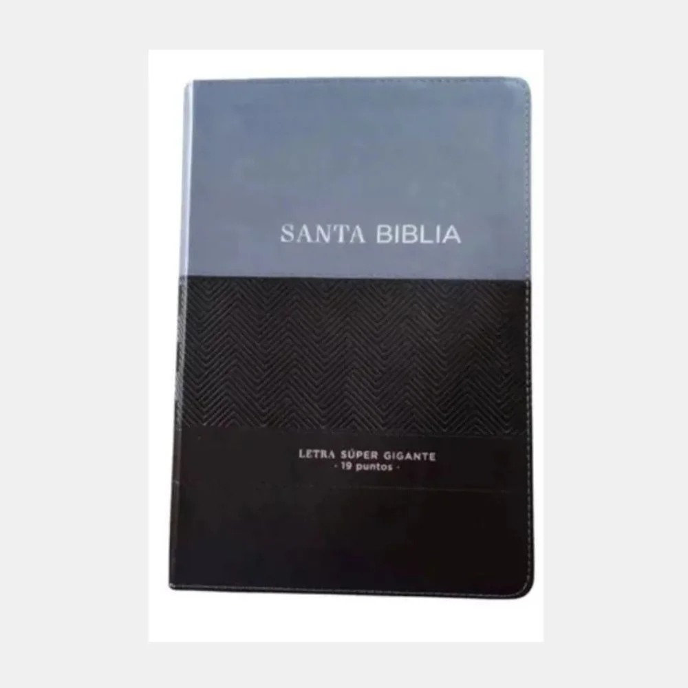 Biblia RV1960, letra gigante, duotono negro y gris