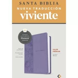 Biblia ultra fina NTV con filament – senti piel morado