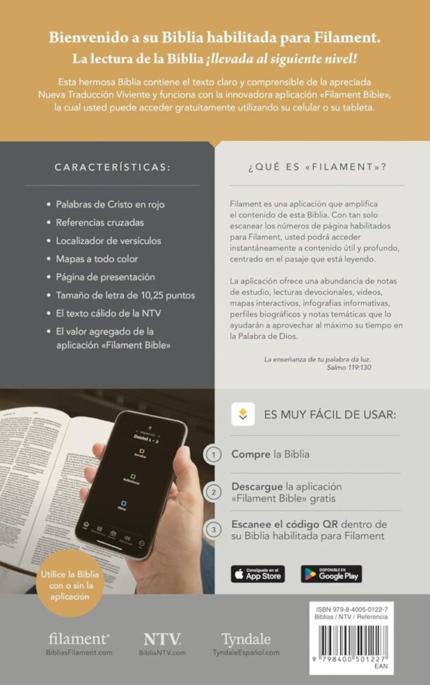 Biblia ultrafina NTV, letra grande de zíper con Filament - Image 3