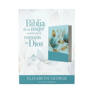 Biblia de la mujer conforme al corazon de Dios RV1960, duotono con petalos