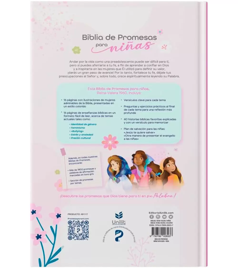 Biblia de Promesas NTV Para Niñas – Tapa dura Rosa - Image 5