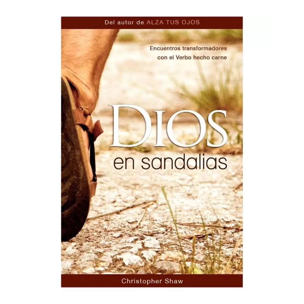 Libro devocional Dios en sandalias. Chris Shaw