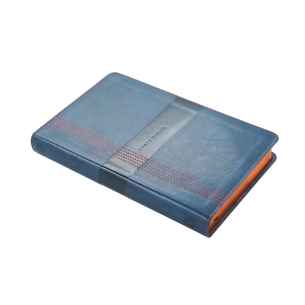 Biblia NBLA ultrafina – imitacion piel azul - Imagen 3