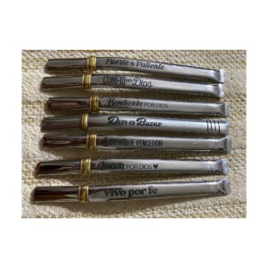 Bombilla acero inoxidable, grabado laser