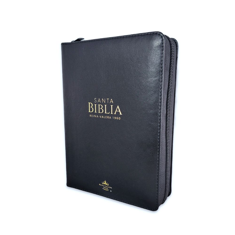 Biblia RV1960, imit piel negro