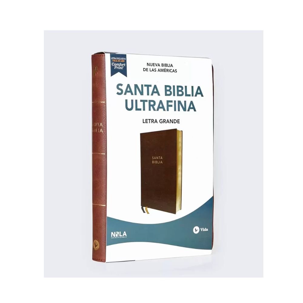 Biblia NBLA Ultrafina Letra Grande - Café - Imagen 2