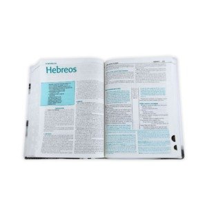 Biblia De Estudio Esquematizada Letra Grande Tapa Blanda