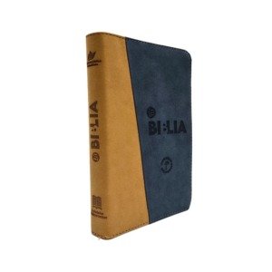 Biblia Traducción al Lenguaje Actual letra grande azul oscurocafé canto dorado