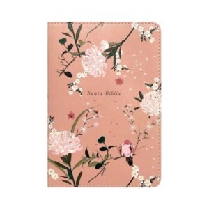 Biblia NTV Compacta Con Cierre Imitacion Piel Jardin Floral