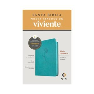 Biblia NTV Compacta – Imitacion Turquesa Flor