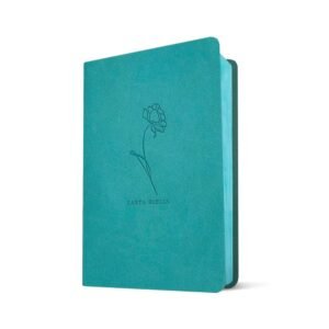 Biblia NTV Compacta – Imitacion Turquesa Flor
