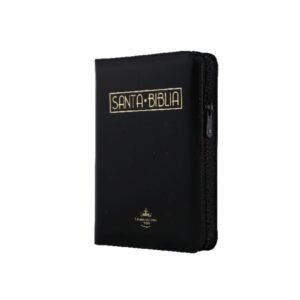 Biblia RV1960 Imitación Piel Negro con Cierre